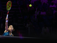 RIYADH, SAUDI ARABIA - NOVEMBER 06: Jasmine Paolini of Italy during her match against Quinwen Zheng of China, on Day 5 of the 2024 WTA Final...