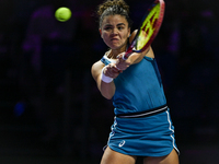 RIYADH, SAUDI ARABIA - NOVEMBER 06: Jasmine Paolini of Italy during her match against Quinwen Zheng of China, on Day 5 of the 2024 WTA Final...