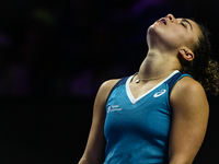 RIYADH, SAUDI ARABIA - NOVEMBER 06: Jasmine Paolini of Italy during her match against Quinwen Zheng of China, on Day 5 of the 2024 WTA Final...