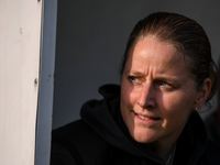 Suzanne Bakker is the head coach of Milan Women during the Women Coppa Italia match between Freedom Cuneo and AC Milan in Cuneo, Italy, on N...