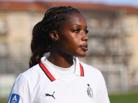 Evelyn Ijeh of Milan Women plays during the Women Coppa Italia match between Freedom Cuneo and AC Milan in Cuneo, Italy, on November 6, 2024...