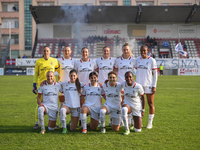 The Milan team poses during the Women's Coppa Italia match between Freedom Cuneo and AC Milan in Cuneo, Italy, on November 6, 2024, at Stadi...