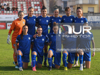 Freedom Cuneo poses during the Women Coppa Italia match between Freedom Cuneo and AC Milan in Cuneo, Italy, on November 6, 2024, at Stadio P...