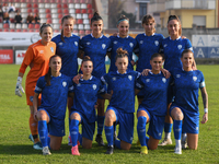 Freedom Cuneo poses during the Women Coppa Italia match between Freedom Cuneo and AC Milan in Cuneo, Italy, on November 6, 2024, at Stadio P...