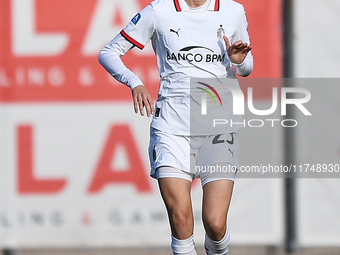 Julie Piga of Milan Women participates in the Women Coppa Italia match between Freedom Cuneo and AC Milan in Cuneo, Italy, on November 6, 20...