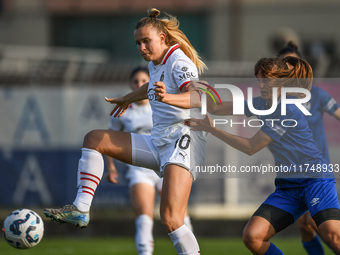 Nikola Karczewska of Milan Women plays during the Women Coppa Italia match between Freedom Cuneo and AC Milan in Cuneo, Italy, on November 6...