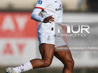 Allyson Renee Swaby of Milan Women plays during the Women Coppa Italia match between Freedom Cuneo and AC Milan in Cuneo, Italy, on November...