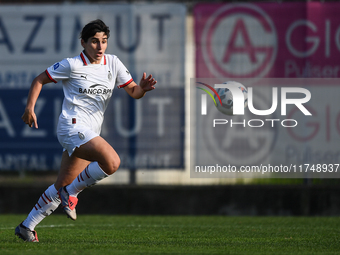 Marta Mascarello of Milan Women participates in the Women Coppa Italia match between Freedom Cuneo and AC Milan in Cuneo, Italy, on November...