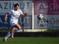 Marta Mascarello of Milan Women participates in the Women Coppa Italia match between Freedom Cuneo and AC Milan in Cuneo, Italy, on November...