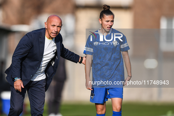 Michele Ardito is the head coach of Freedom Cunei during the Women's Coppa Italia match between Freedom Cuneo and AC Milan in Cuneo, Italy,...