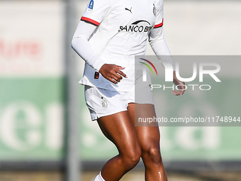 Allyson Renee Swaby of Milan Women plays during the Women Coppa Italia match between Freedom Cuneo and AC Milan in Cuneo, Italy, on November...