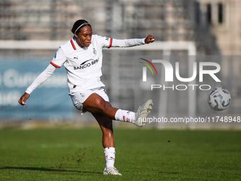 Allyson Renee Swaby of Milan Women plays during the Women Coppa Italia match between Freedom Cuneo and AC Milan in Cuneo, Italy, on November...