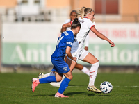 Emma Koivisto of Milan Women participates in the Women Coppa Italia match between Freedom Cuneo and AC Milan in Cuneo, Italy, on November 6,...