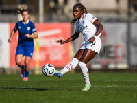 Evelyn Ijeh of Milan Women plays during the Women Coppa Italia match between Freedom Cuneo and AC Milan in Cuneo, Italy, on November 6, 2024...