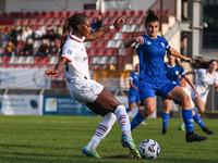 Evelyn Ijeh of Milan Women plays during the Women Coppa Italia match between Freedom Cuneo and AC Milan in Cuneo, Italy, on November 6, 2024...