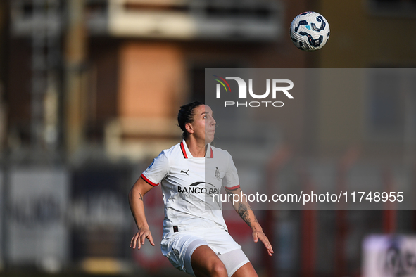 Gloria Marinelli of Milan Women participates in the Women Coppa Italia match between Freedom Cuneo and AC Milan in Cuneo, Italy, on November...