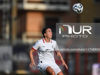 Gloria Marinelli of Milan Women participates in the Women Coppa Italia match between Freedom Cuneo and AC Milan in Cuneo, Italy, on November...