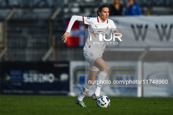 Julie Piga of Milan Women participates in the Women Coppa Italia match between Freedom Cuneo and AC Milan in Cuneo, Italy, on November 6, 20...