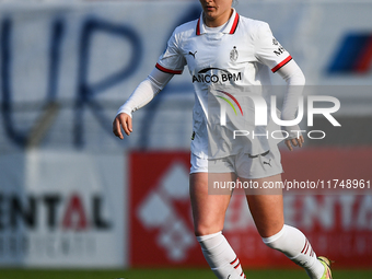 Julie Piga of Milan Women participates in the Women Coppa Italia match between Freedom Cuneo and AC Milan in Cuneo, Italy, on November 6, 20...