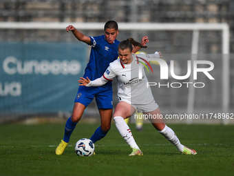 Julie Piga of Milan Women participates in the Women Coppa Italia match between Freedom Cuneo and AC Milan in Cuneo, Italy, on November 6, 20...