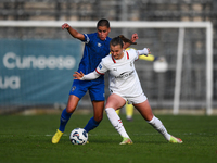 Julie Piga of Milan Women participates in the Women Coppa Italia match between Freedom Cuneo and AC Milan in Cuneo, Italy, on November 6, 20...