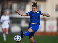 Sara Borello of Freedom Cuneo participates in the Women Coppa Italia match between Freedom Cuneo and AC Milan in Cuneo, Italy, on November 6...