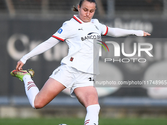 Julie Piga of Milan Women participates in the Women Coppa Italia match between Freedom Cuneo and AC Milan in Cuneo, Italy, on November 6, 20...