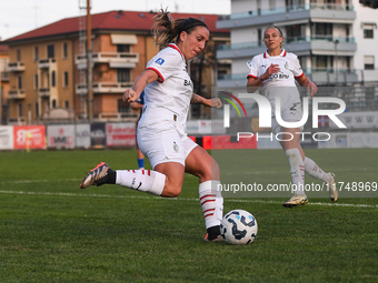 Gloria Marinelli of Milan Women participates in the Women Coppa Italia match between Freedom Cuneo and AC Milan in Cuneo, Italy, on November...