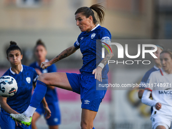 Adriana Martin Santamaria of Freedom Cuneo participates in the Women Coppa Italia match between Freedom Cuneo and AC Milan in Cuneo, Italy,...