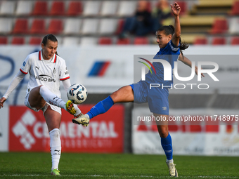 Julie Piga of Milan Women participates in the Women Coppa Italia match between Freedom Cuneo and AC Milan in Cuneo, Italy, on November 6, 20...