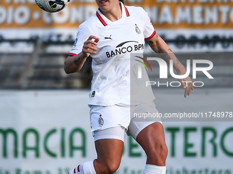 Gloria Marinelli of Milan Women participates in the Women Coppa Italia match between Freedom Cuneo and AC Milan in Cuneo, Italy, on November...