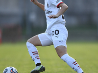 Angelica Soffia of Milan Women participates in the Women Coppa Italia match between Freedom Cuneo and AC Milan in Cuneo, Italy, on November...