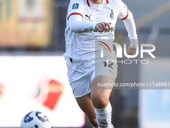 Emma Koivisto of Milan Women participates in the Women Coppa Italia match between Freedom Cuneo and AC Milan in Cuneo, Italy, on November 6,...