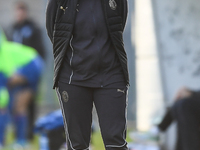 Suzanne Bakker is the head coach of Milan Women during the Women Coppa Italia match between Freedom Cuneo and AC Milan in Cuneo, Italy, on N...