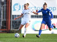 Emma Koivisto of Milan Women battles for the ball with Sea Borello of Freedom Cuneo during the Women's Coppa Italia match between Freedom Cu...