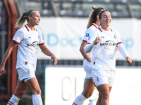 Gloria Marinelli of Milan Women celebrates a goal during the Women's Coppa Italia match between Freedom Cuneo and AC Milan in Cuneo, Italy,...