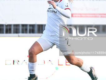 Gloria Marinelli of Milan Women participates in the Women Coppa Italia match between Freedom Cuneo and AC Milan in Cuneo, Italy, on November...