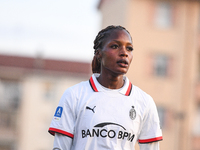 Evelyn Ijeh of Milan Women plays during the Women Coppa Italia match between Freedom Cuneo and AC Milan in Cuneo, Italy, on November 6, 2024...