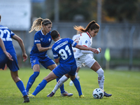 Nadia Nadim of Milan Women plays during the Women Coppa Italia match between Freedom Cuneo and AC Milan in Cuneo, Italy, on November 6, 2024...