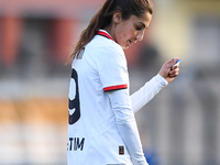 Nadia Nadim of Milan Women plays during the Women Coppa Italia match between Freedom Cuneo and AC Milan in Cuneo, Italy, on November 6, 2024...