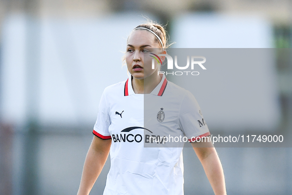 Oona Ilona Sevenius of Milan Women participates in the Women Coppa Italia match between Freedom Cuneo and AC Milan in Cuneo, Italy, on Novem...