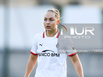 Oona Ilona Sevenius of Milan Women participates in the Women Coppa Italia match between Freedom Cuneo and AC Milan in Cuneo, Italy, on Novem...