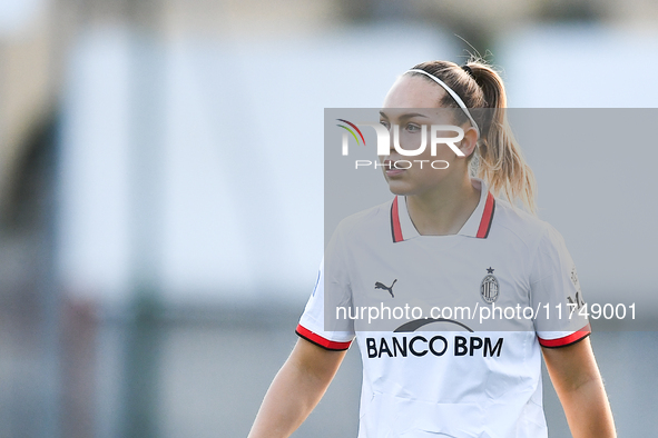 Oona Ilona Sevenius of Milan Women participates in the Women Coppa Italia match between Freedom Cuneo and AC Milan in Cuneo, Italy, on Novem...