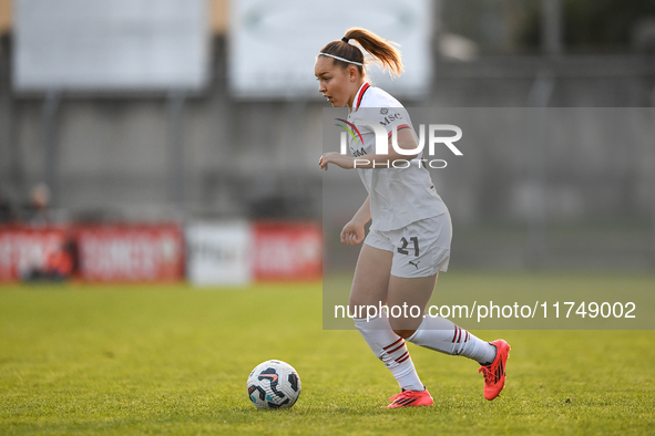 Oona Ilona Sevenius of Milan Women participates in the Women Coppa Italia match between Freedom Cuneo and AC Milan in Cuneo, Italy, on Novem...