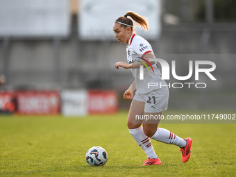 Oona Ilona Sevenius of Milan Women participates in the Women Coppa Italia match between Freedom Cuneo and AC Milan in Cuneo, Italy, on Novem...