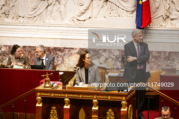 Clemence Guette, a French MP and deputy of the La France Insoumise group (LFI), member of the NFP, and vice president of the National Assemb...