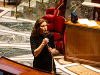 Charlotte Parmentier Lecocq, the French Minister Delegate to the Minister of Solidarity, Autonomy, and Equality between Women and Men, in ch...