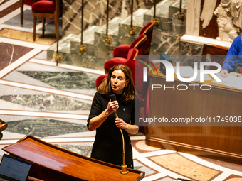 Charlotte Parmentier Lecocq, the French Minister Delegate to the Minister of Solidarity, Autonomy, and Equality between Women and Men, in ch...