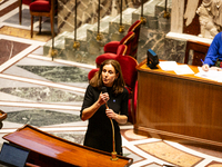 Charlotte Parmentier Lecocq, the French Minister Delegate to the Minister of Solidarity, Autonomy, and Equality between Women and Men, in ch...