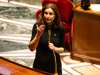 Charlotte Parmentier Lecocq, the French Minister Delegate to the Minister of Solidarity, Autonomy, and Equality between Women and Men, in ch...